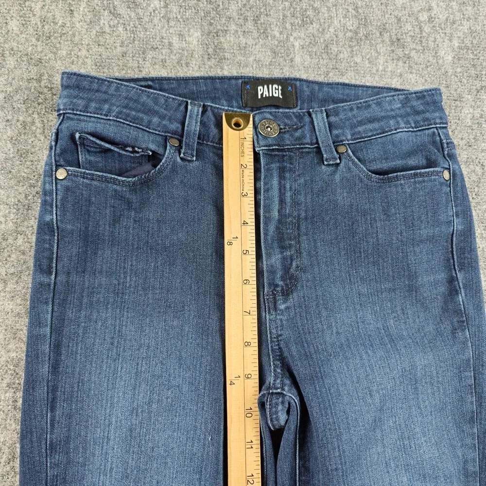 Paige Jeans Women's 28 Hoxton Ankle 28x26 Dark Wash‎ Mid Rise Rayon Stretch